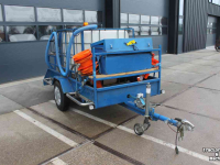 Car trailer up to 3500 Kg  Spuitaanhanger enkelas met IBC watertank en slanghaspels