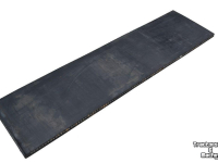 Rubber yard scraper Qmac RUBBERMAT STAAL 1.80