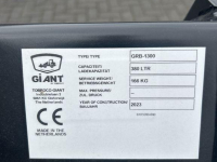 Loading buckets Tobroco Grondbak 130 cm Giant aanspan