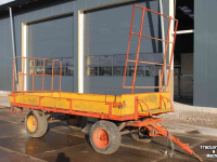 Agricultural wagon Miedema Landbouwwagen balenwagen schamelwagen aanhanger aanhangwagen