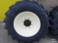 Wheels, Tyres, Rims & Dual spacers BKT 380/70R24