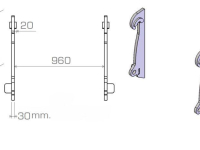 Other attachments and accessories Qmac HAKENSET: VOLVO L50 L60 L70 L90 (30MM)