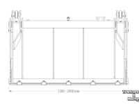 Loading buckets Qmac 4 IN 1 BAK 1.40M STANDAARD