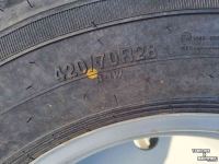Wheels, Tyres, Rims & Dual spacers Alliance 520/85R38 & 420/70R28 ploegbanden
