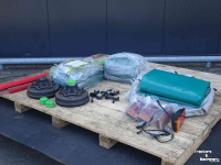 Diverse new spare-parts Hofstede Vee wagen dek afdek zeil kleed verlichting naaf