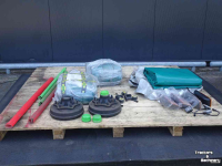 Diverse new spare-parts Hofstede Vee wagen dek afdek zeil kleed verlichting naaf