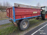 Dumptrailer Legrand 5T kipper hoge kleppen en deuren