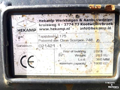 Other attachments and accessories Hekamp tapijtdoorn L 175