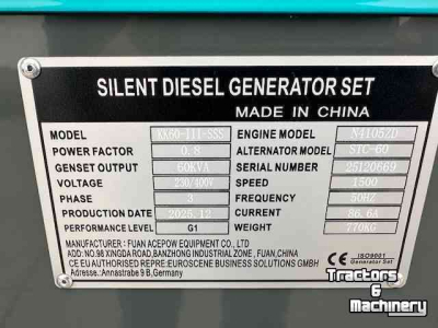 Aggregates  kawakenki  60 kva