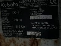 Tracked Earth-dumper Kubota Kc 121