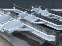 Rubber yard scraper Hofstede CW1 CW10 CW3 CW30 2.0M 2.6M 3.0M rubber modder blubber schuif schuiver lepel insteek