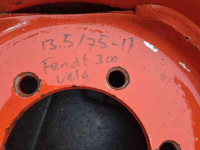 Wheels, Tyres, Rims & Dual spacers Fendt 13.5/75-17, 17" velg, origineel Fendt 300 LS