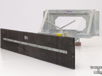 Rubber yard scraper Qmac 180 MECH SCHUIN BOBCAT BORD