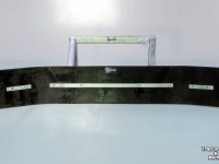 Rubber yard scraper Qmac Modulo gebouwde schuifbalk met canvas rubber 2.40 mtr aanbouw kramer