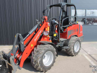 Wheelloader Schäffer 3650 minishovel DEMO shovel wiellader rode agri-lijn landbouwshovel