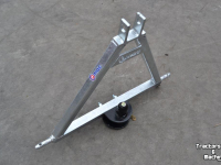 Low loader / Semi trailer Qmac Q-Trekhaak tractor CAT1 / trekbok