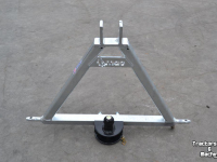 Low loader / Semi trailer Qmac Q-Trekhaak tractor CAT1 / trekbok