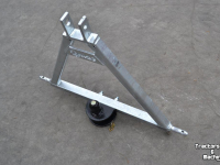 Low loader / Semi trailer Qmac Q-Trekhaak tractor CAT1 / trekbok