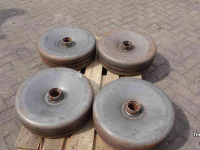 Diverse used spare-parts  BW 500x150 mm stalen wiel / loopwiel / geleide wiel