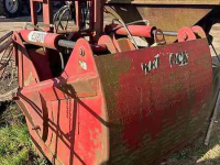 Silage cutting bucket Redrock HA 140 Kuilhapper met hefmast