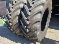 Wheels, Tyres, Rims & Dual spacers BKT 710/70R42 VF. V-Flecto. Demoset