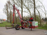 Mowing arm with mowing bucket Bos Herder maaikorfarm maaikorf