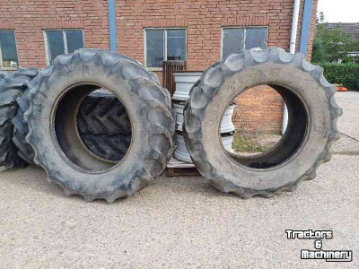 Wheels, Tyres, Rims & Dual spacers Good Year 580/70R38