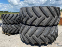 Wheels, Tyres, Rims & Dual spacers  710/70R38 + 600/65R28 Trelleborg TM800