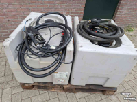 Fuel storage tank Cemo 2x Cemo 200 liter mobiele dieseltank/dieselpomp