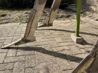 Deep subsoiler Rumptstad 3 poot in V - vorm.