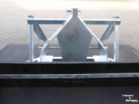 Rubber yard scraper Hofstede Rubberschuif met 3 aankoppelingem / euro / 3punt / lepel insteek.