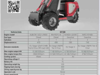 Wheelloader Heracles H130 pro mini shovel NIEUW Benzine, Diesel of Elektrisch!