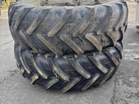 Wheels, Tyres, Rims & Dual spacers Michelin 20.8R38 5 ster dubbullucht