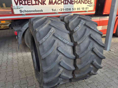 Wheels, Tyres, Rims & Dual spacers Mitas 540/65R28 AC65 met 20mm