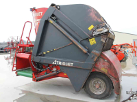 Vertical feed mixer Trioliet Triomix1-1200 Triomix TM12 zelfladende voermengwagen snijbord bewegende messen