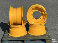 Wheels, Tyres, Rims & Dual spacers JCB W11x18  8 gaats  JCB 41/940370 JCB 406-407-409