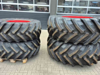 Wheels, Tyres, Rims & Dual spacers Trelleborg 540/65R28 NEW 100% + 650/65R38 NEW 100%