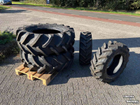 Wheels, Tyres, Rims & Dual spacers Trelleborg 420/70R24 & 280/70R18 Demontage