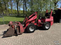 Wheelloader Weidemann 1230 shovel met vorken bak en mestklem