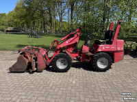 Wheelloader Weidemann 1230 shovel met vorken bak en mestklem