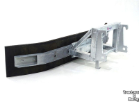 Rubber yard scraper Qmac 180 VAST MET GIANT AANSLUITING