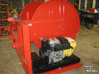 Hose-reel / Hose drum AGM Slanghaspel met pomp / dieselpomp / waterpomp