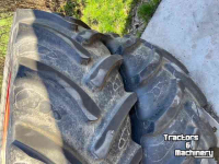 Wheels, Tyres, Rims & Dual spacers Michelin 580/70r38  520/70r34