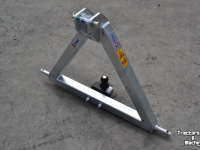 Low loader / Semi trailer Qmac Q-Trekhaak tractor CAT2 / trekbok