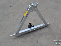 Low loader / Semi trailer Qmac Q-Trekhaak tractor CAT2 / trekbok