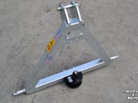 Low loader / Semi trailer Qmac Q-Trekhaak tractor CAT2 / trekbok