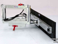 Rubber yard scraper Qmac 150 HYDR. SCHUIN WEIDEMANN HAAK Rubberschuif / Erfschuif / Mestschuif / Sneeuwschuif / Terreinschuif / Modderschuif