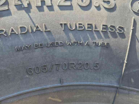 Wheels, Tyres, Rims & Dual spacers Michelin 605/70R20.5  24R20.50