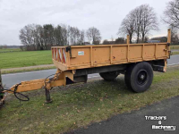 Dumptrailer Kersten 6 tons 3 zijdige kipper degelijke kipwagen