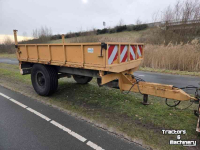 Dumptrailer Kersten 6 tons 3 zijdige kipper degelijke kipwagen